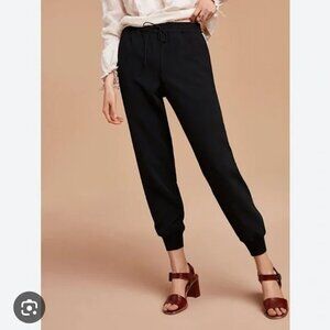 Aritzia Wilfred Black Buffon Jogger Pants Sz S